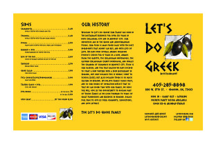 View Let's Do Greek Menu